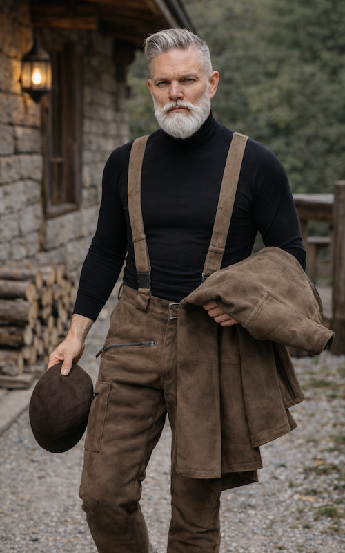 Férfi irha lesnadrág